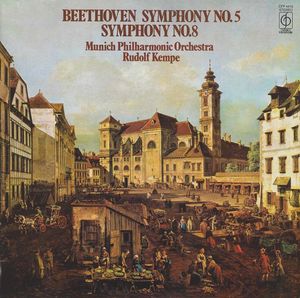 Symphony No. 5 / Symphony No. 8 by Ludwig van Beethoven,  Münchner Philharmoniker,  Rudolf Kempe