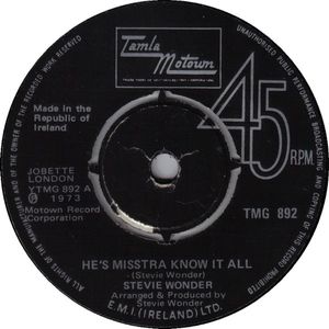 Stevie Wonder – He's Misstra Know It All