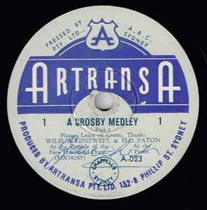 Wilbur Kentwell & Flo Paton – A Crosby Medley