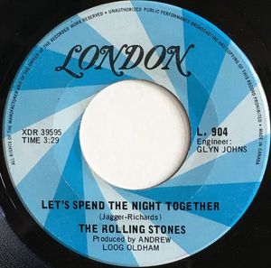 Let's Spend The Night Together cover