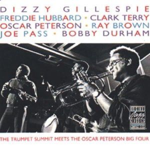 Dizzy Gillespie, Freddie Hubbard, Clark Terry, Oscar Peterson, Ray Brown, Joe Pass, Bobby Durham – The Trumpet Summit Meets The Oscar Peterson Big 4