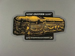 Patent Cruciform Casket cover