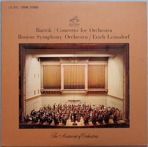 Concerto For Orchestra by Béla Bartók,Boston Symphony Orchestra,Erich Leinsdorf