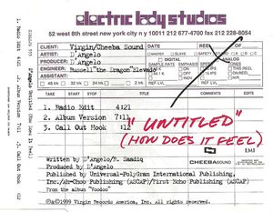 Untitled (How Does It Feel) by D'Angelo