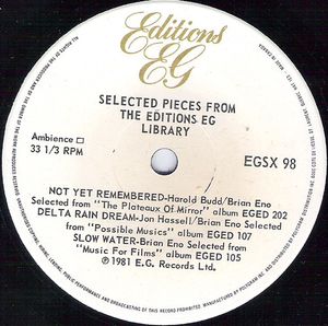 Selected Pieces From The Editions EG Library cover