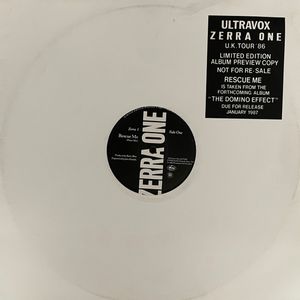 Ultravox Zerra One U.K. Tour ‘86 Limited Edition Album Preview Copy by Zerra I