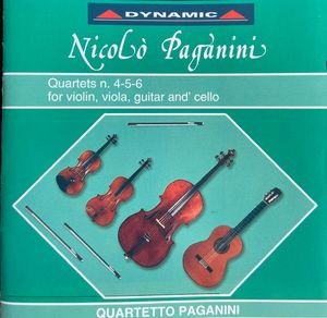 Quartets N. 4 - 5 - 6 For Violin, Viola, Guitar And' Cello by Niccolò Paganini,  Quartetto Paganini