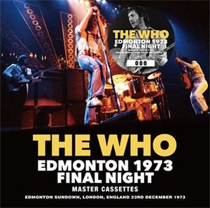 Edmonton 1973 Final Night Master Cassettes cover