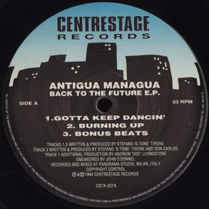 Back To The Future E.P. by Antigua Managua