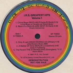 I.R.S. Greatest Hits Volume 1 cover