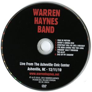 Warren Haynes Band – Live From The Asheville Civic Center, Asheville, NC - 12/11/10