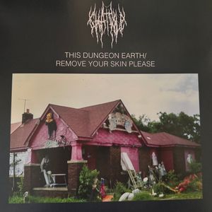 This Dungeon Earth / Remove Your Skin Please - Hot Pink - Black Merge Vinyl - GIMME METAL EXCLUSIVE cover
