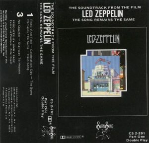 The Soundtrack From The Film The Song Remains The Same cover