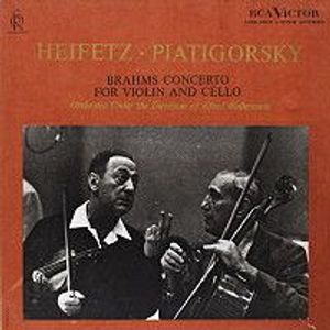 Johannes Brahms, Jascha Heifetz, Gregor Piatigorsky, Alfred Wallenstein Conducting RCA Victor Symphony Orchestra – Brahms Concerto For Violin And Cello