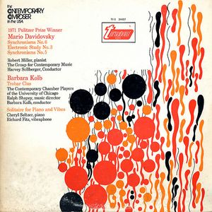 Synchronisms No. 6 / Electronic Study No. 3 / Synchronisms No. 5 / Trobar Clus / Solitaire For Piano And Vibes cover