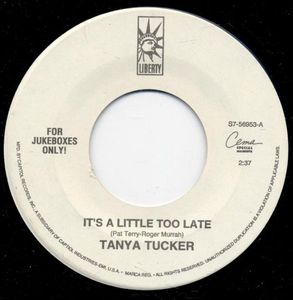 It's A Little Too Late cover