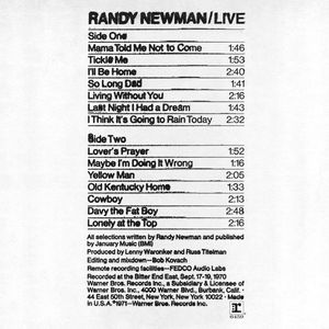 Randy Newman – Live