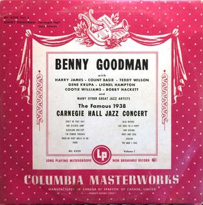 The Famous 1938 Carnegie Hall Jazz Concert - Volume 1 cover