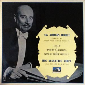 'Enigma' Variations / 'Wand Of Youth' Suite N° 1 by Sir Adrian Boult Conducting The  London Philharmonic Orchestra,  Sir Edward Elgar