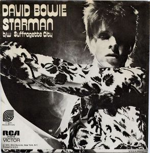 Starman b/w Suffragette City cover