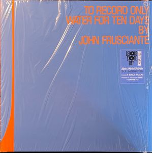 To Record Only Water For Ten Days cover