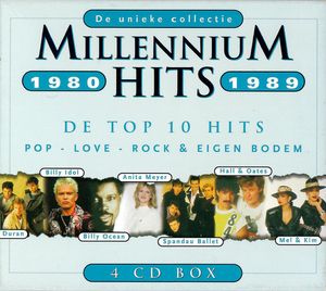 Millennium Hits 1980-1989 (Pop · Love · Rock & Eigen Bodem) cover