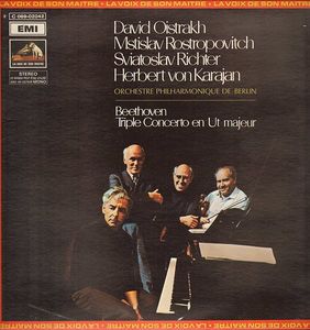 Triple Concerto En Ut Majeur by Ludwig van Beethoven -  David Oistrach,  Mstislav Rostropovich,  Sviatoslav Richter,  Herbert von Karajan,  Berliner Philharmoniker