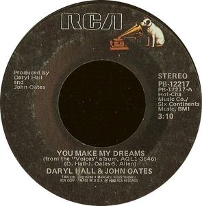 You Make My Dreams by Daryl Hall & John Oates