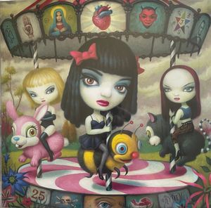 Clear Hearts Grey Flowers by Jack Off Jill