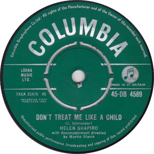 Don't Treat Me Like A Child by Helen Shapiro