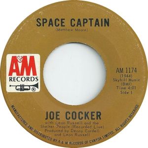 Space Captain / The Letter by Joe Cocker With  Leon Russell And  The Shelter People