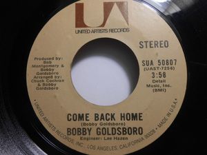 Bobby Goldsboro – Come Back Home / I'll Remember You