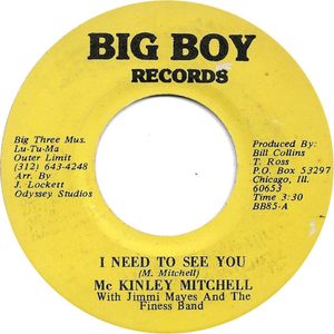 McKinley Mitchell, Jimmi Mayes And The Finess Band – I Need To See You