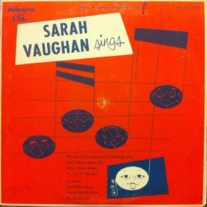 Sarah Vaughan Sings by Sarah Vaughan