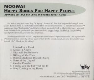Mogwai – Happy Songs For Happy People
