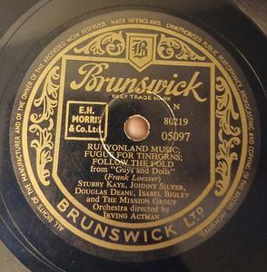 Runyoland Music / Fugue For Tinhorns / Follow The Fold / Marry The Man Today / Reprise: Guys And Dolls cover