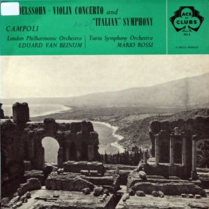 Violin Concerto And "Italian" Symphony cover