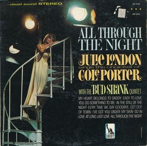 All Through The Night by Julie London With  The Bud Shank Quintet