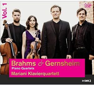 Piano Quartets (Vol. 1) by Johannes Brahms &  Friedrich Gernsheim -  Mariani Klavierquartett