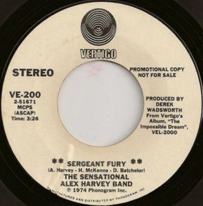 Sergeant Fury / Tomahawk Kid by The Sensational Alex Harvey Band